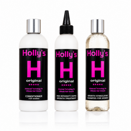 Holly’s H Original hair growth shampoo conditioner and rapid growth treatment for women