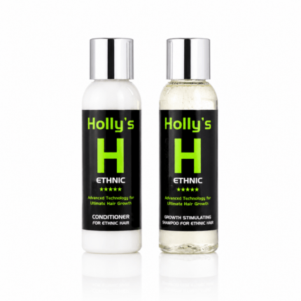 Holly's Afro Hair Growth Shampoo and Conditioner 100ml Combo for healthy hair growth, stronger hair and reduced breakage.