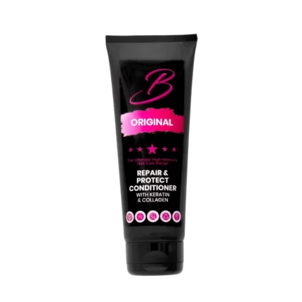 Revive dry, damaged hair with Bellas Repair & Protect Conditioner. Infused with keratin, collagen, and nourishing oils. Paraben-free. Daily use safe