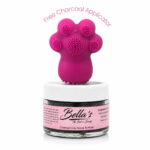 Bellas Charcoal Clay Scrub & Mask with free silicone exfoliating finger applicator for deep cleansing, exfoliation and smoother skin.