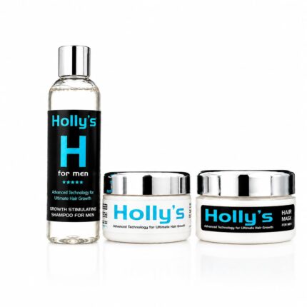 Bella's Men's High Intensity Targeted Hair Growth Full Kit with 250ml Growth Stimulating Shampoo, 150ml Hair Food and 150ml Hair Mask.