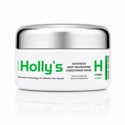 Holly's Ethnic Deep Nourishing Conditioner Mask 150ml for dry, damaged Afro and ethnic hair. Deeply nourishes, repairs and strengthens hair while supporting healthy hair growth.