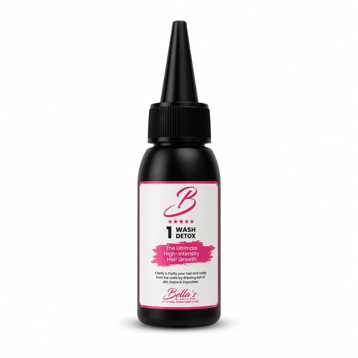 Bellas One Wash Detox | Charcoal Scalp Detox Shampoo South Africa Bellas One Wash Detox Charcoal Shampoo for deep scalp cleansing, removing product build-up and promoting healthier hair growth.