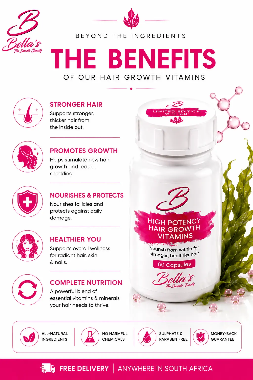 Benefits of Bellas High Potency Hair Growth Vitamins